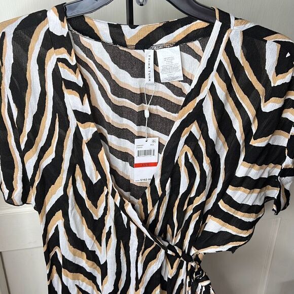 Trina Turk VIVANT MIDI WRAP DRESS Swim Cover Up NWT XS - Picture 3 of 9